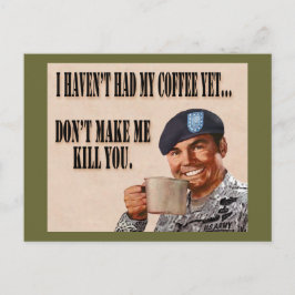 Cartão postal sem café