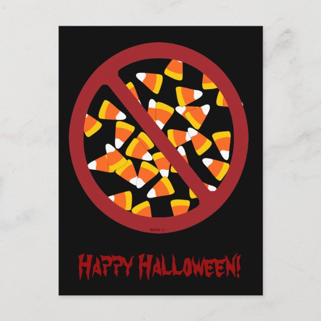 Cartão Postal Sem Cartão-postal Candy Corn (Frente)