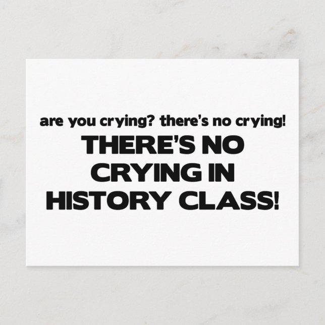 Cartão Postal Sem Chorar na Classe do Histórico (Frente)