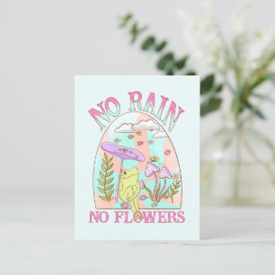 Cartão Postal Sem Chuva Sem Cogumelo Flor
