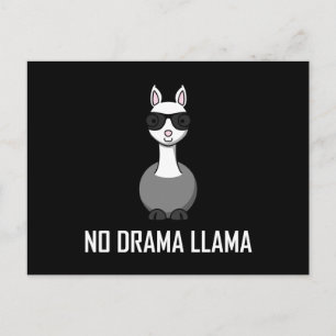 Cartão Postal Sem drama Llama Óculos escuros