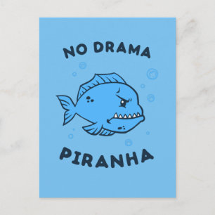 Cartão Postal Sem Drama Piranha