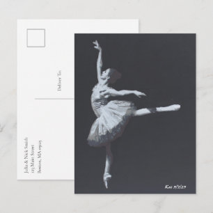 Cartão Postal Sem Drama, Somente Liberdade, Bailarina Preto e Br