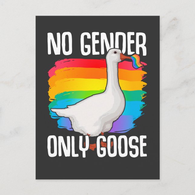 Cartão Postal Sem gênero Goose LGBT Gay Orgulho Lésbico (Frente)