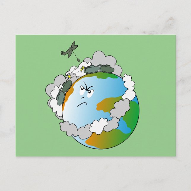 Cartão Postal Sem guerra! (Frente)