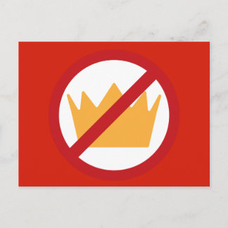 Cartão Postal SEM KINGS! Anti-Trump Red
