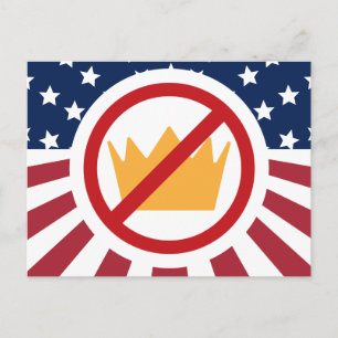 Cartão Postal SEM KINGS! Sinalizador Anti-Trump