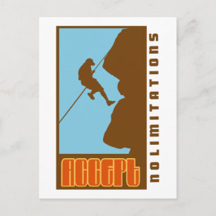 Cartão Postal Sem Limitações do conceito de subida