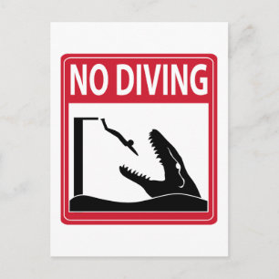 Cartão Postal Sem mergulho (Mosassauro)