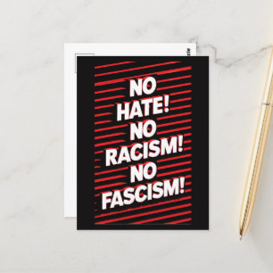 Cartão Postal Sem Ódio Sem Racismo
