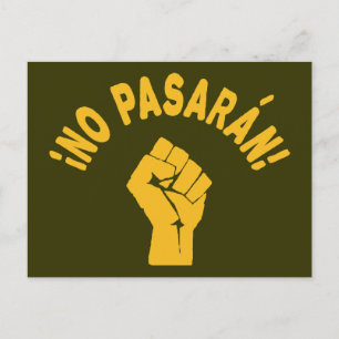 Cartão Postal Sem Pasaran - Não Podem Passar