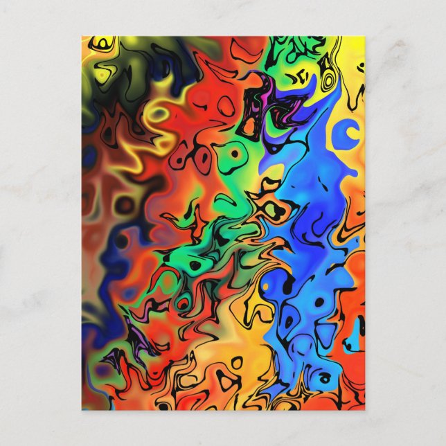 Cartão Postal Sem pressa: Abstrato 44 (Frente)