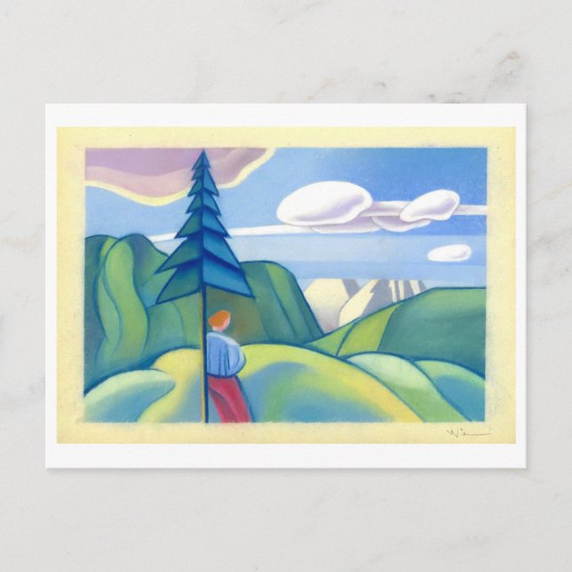 Cartão Postal Sem título de Karl Wiener Pintura (Frente)