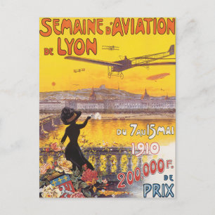 Cartão Postal Semaine d'Aviation de Lyon
