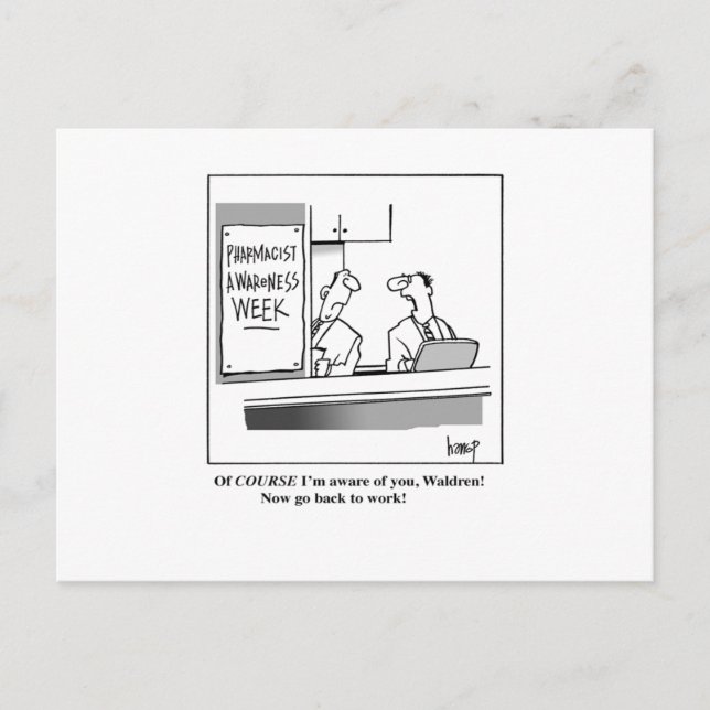 Cartão Postal Semana de Sensibilização do Farmacêutico (Frente)