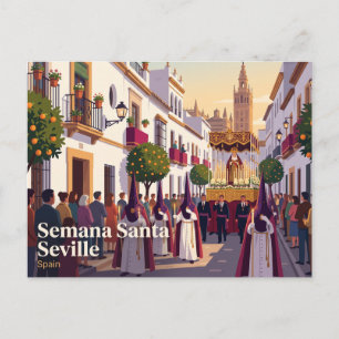Cartão Postal Semana Santa Sevilha Espanha