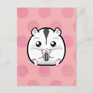 Cartão Postal Semi White Rusf Hamster