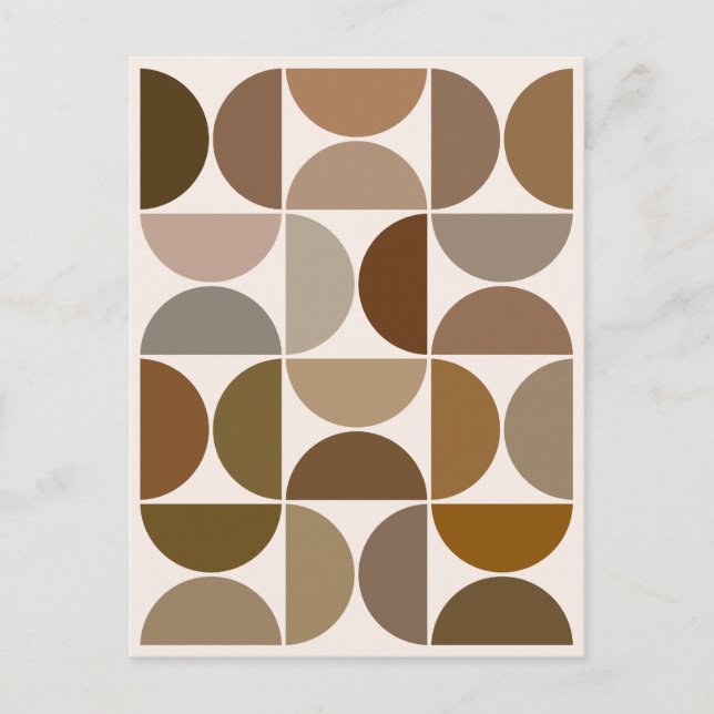 Cartão Postal Semicírculos do MCM Navegações e Cremes (Frente)