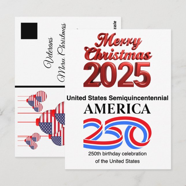 Cartão Postal Semiquincentenário dos Estados Unidos: Ano Novo 20 (Frente/Verso)