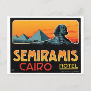 Cartão Postal Semiramis Hotel Cairo