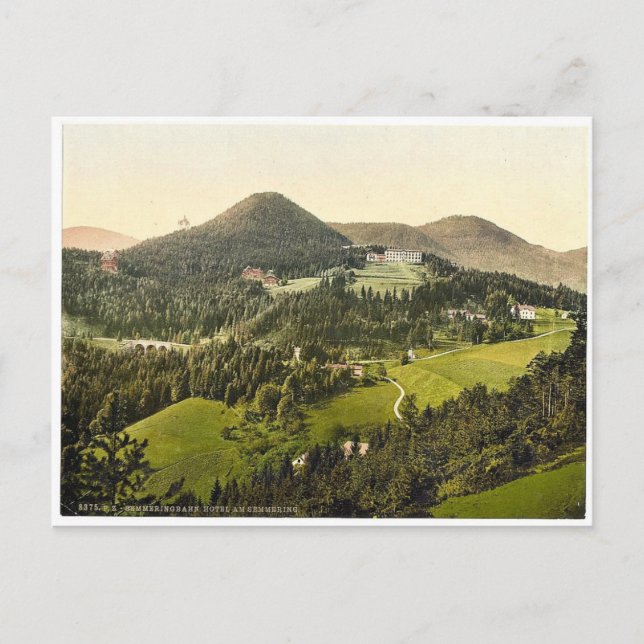 Cartão Postal Semmering Rail, Hotel em Semmering, Styria, Aus (Frente)