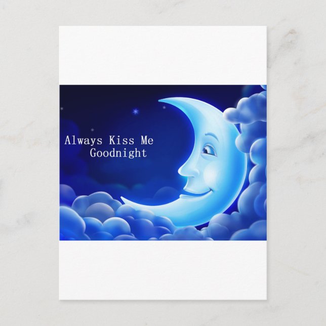Cartão Postal sempre me beija boa noite (Frente)