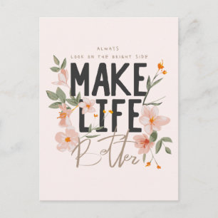 Cartão Postal Sempre olhe para o lado direito