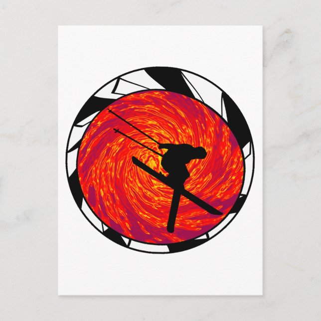 CARTÃO POSTAL SEMPRE PENSE EM ESQUIAR (Frente)