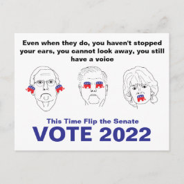 Cartão Postal Senado Ouvir Não, Ver Não, Falar Sem Mau Votação 2