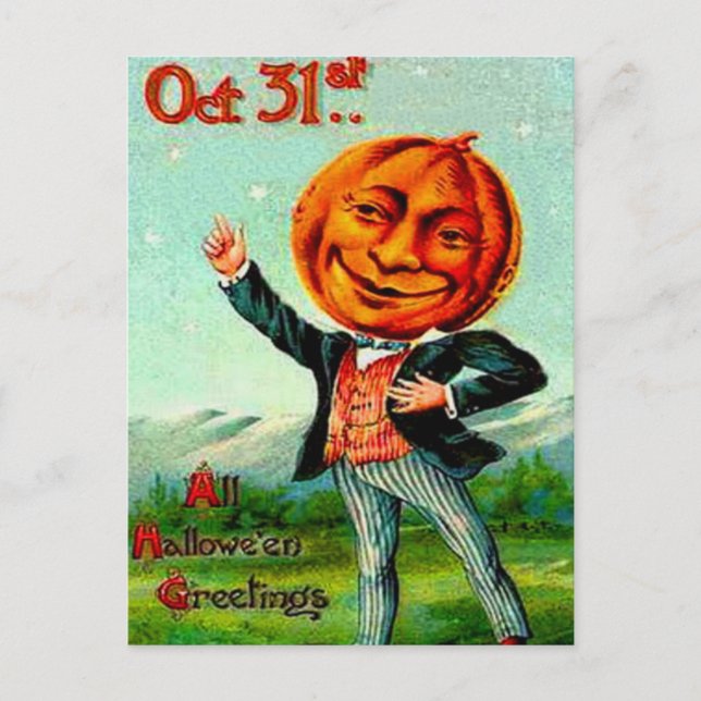 Cartão Postal Senhor Abóbora (Frente)