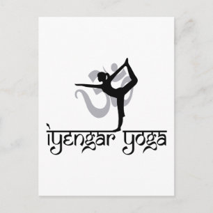Cartão Postal Senhor da Dança Pose Iyengar Yoga Gift