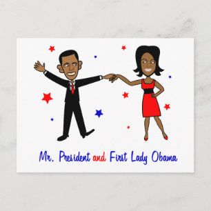 Cartão Postal Senhor Presidente e Primeira-Dama Obama