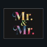 Cartão Postal Senhor & Senhor Festa de Solteiro Gay Casamento Ga<br><div class="desc">Senhor & Senhor Festa de Solteiro Gay Casamento Gay</div>