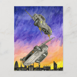 Cartão Postal Senhor Vernon que leva a cabo a bandeja de Hamgee