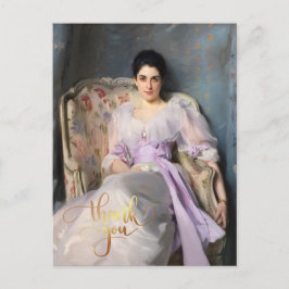 Cartão Postal Senhora Agnew de Lochnaw 1864 Obrigada