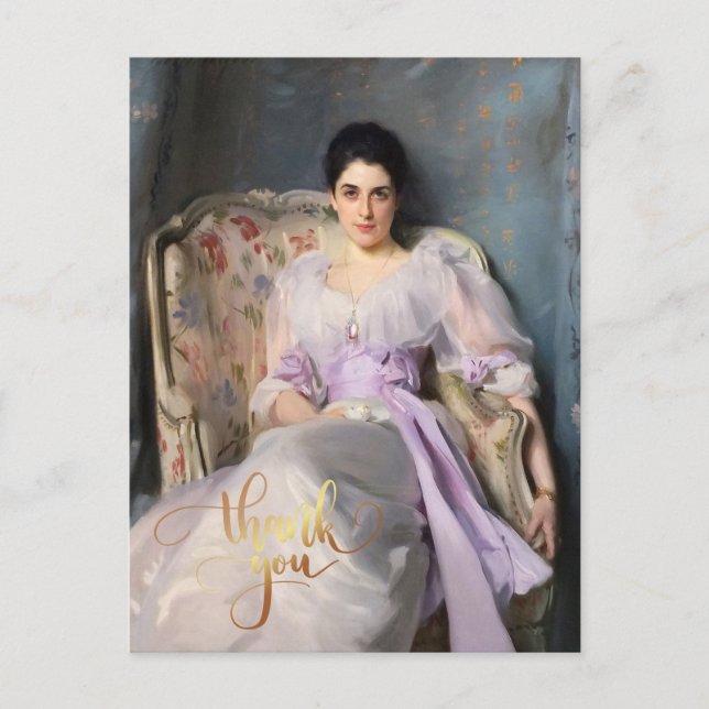 Cartão Postal Senhora Agnew de Lochnaw 1864  Obrigada (Frente)