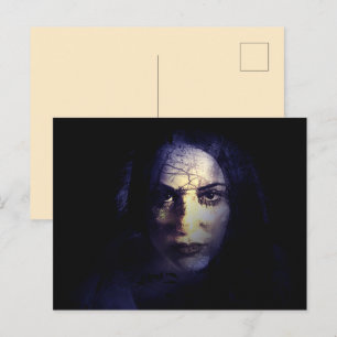 Cartão Postal Senhora da Natureza Deusa Bruxa Magia Sombras