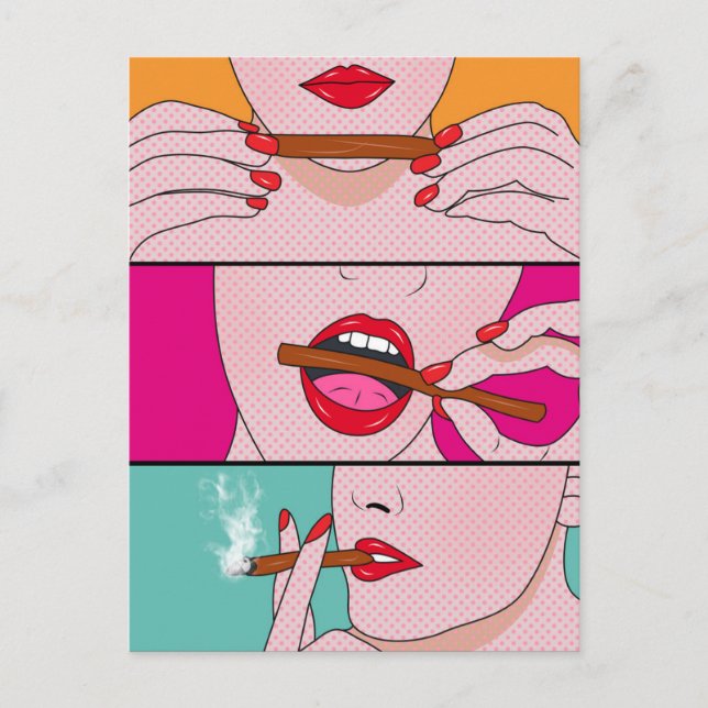 Cartão Postal senhora de ervas daninhas (Frente)