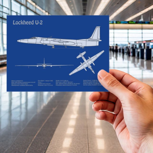 Cartão Postal Senhora Dragão U-2 - Planos de Impressão do Avião  (Criador carregado)
