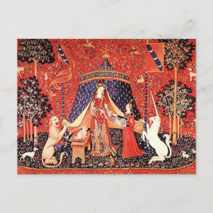 Cartão Postal "Senhora e Unicórnio"