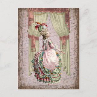 Cartão Postal Senhora Georgiana - Rosa