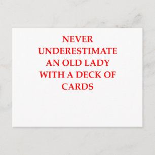 Cartão Postal senhora idosa