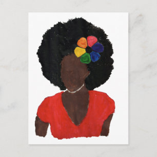 Cartão Postal Senhora Marrom Orgulhosa