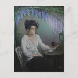 Cartão Postal Senhora na espera