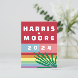 CARTÃO POSTAL SENHORA PRESIDENTE KAMALA HARRIS MOORE 2024