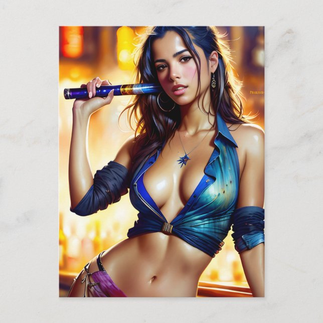 Cartão Postal Senhora Sexy (Frente)