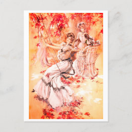 Cartão Postal Senhoras no Parque