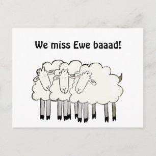 Cartão Postal Senhorita você (jogar com as palavras)