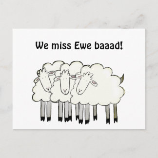 Cartão Postal Senhorita você (jogar com as palavras)