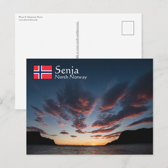 Cartão Postal Senja Norway (Frente/Verso)